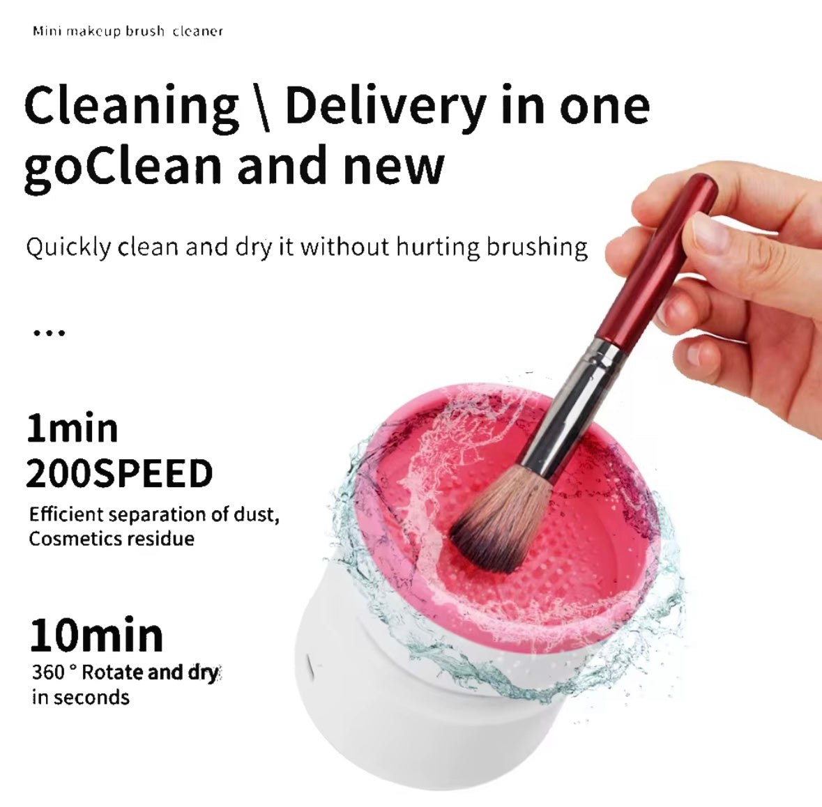 Makeup brushes cleaner